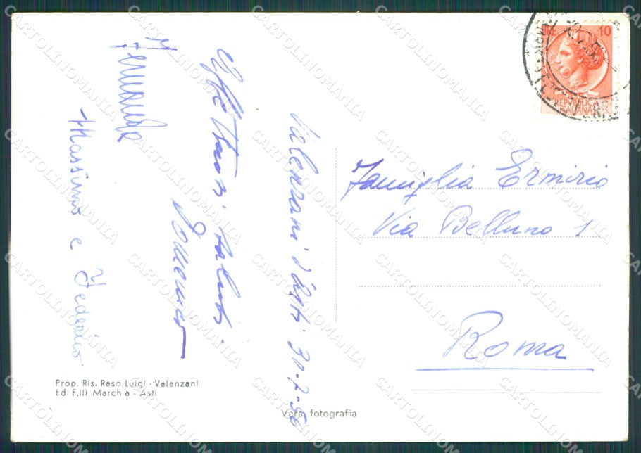 Asti Valenzani Foto FG cartolina KB4109 – retro