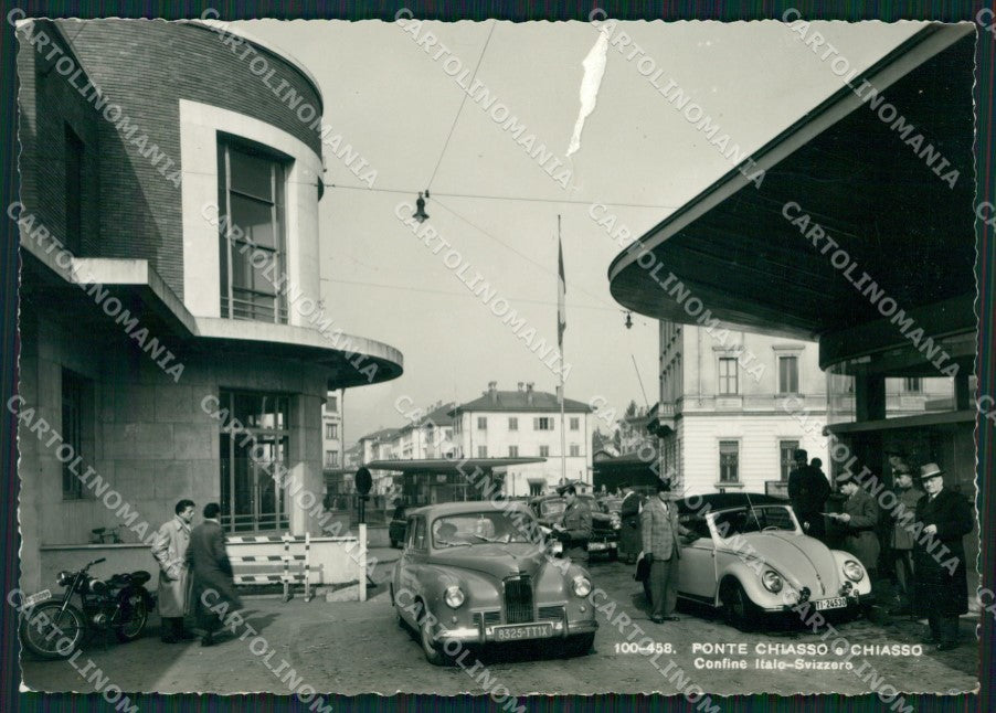 Como Ponte Chiasso Dogana Auto STRAPPO ABRASA Foto FG cartolina KB4116 – fronte