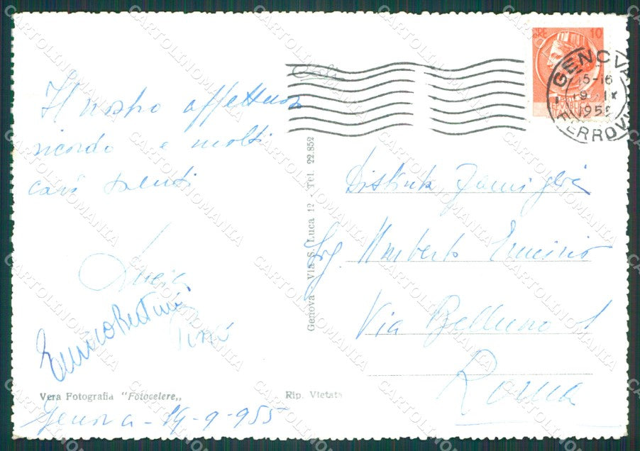 Genova Città Foto FG cartolina KB4121 – retro