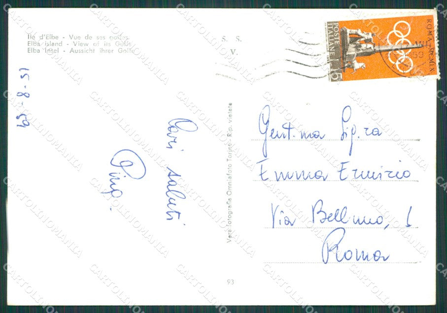 Livorno Isola d'Elba Foto FG cartolina KB4123 – retro