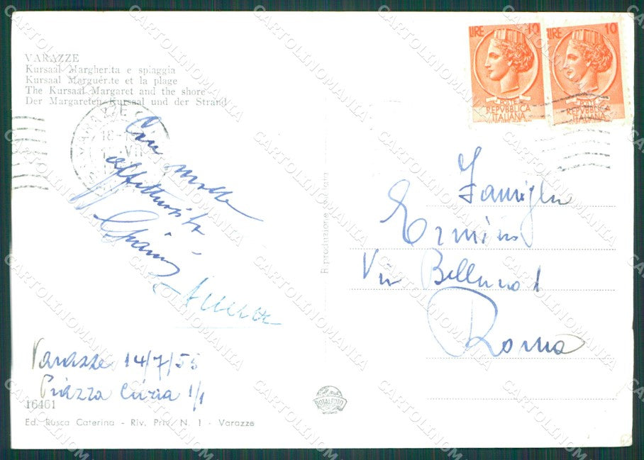 Savona Varazze PIEGHE Foto FG cartolina KB4126 – retro