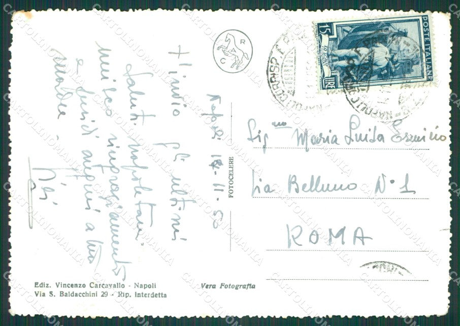 Napoli Città Foto FG cartolina KB4127 – retro