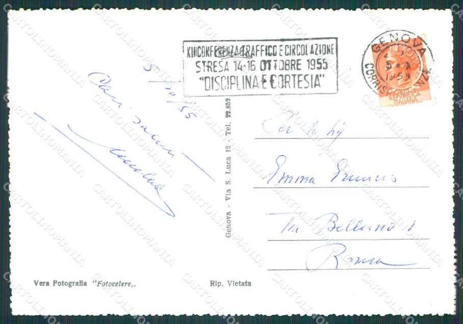 Genova Città Foto FG cartolina KB4129 – retro