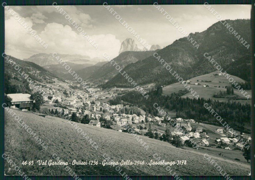 Bolzano Ortisei Gruppo Sella Foto FG cartolina KB4130 – fronte