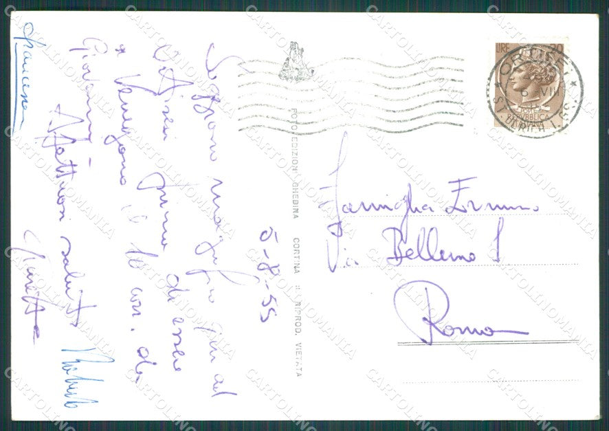 Bolzano Ortisei Gruppo Sella Foto FG cartolina KB4130 – retro