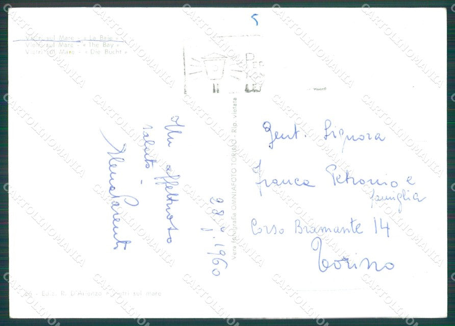 Salerno Vietri Sul Mare Foto FG cartolina KB4170 – retro