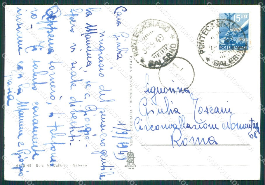 Salerno Città Foto FG cartolina KB4179 – retro
