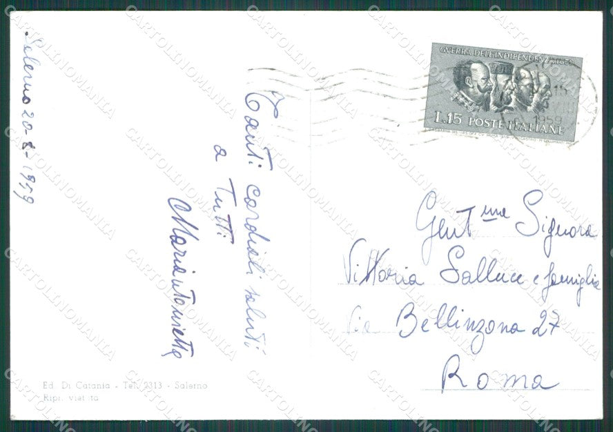 Salerno Città Foto FG cartolina KB4185 – retro