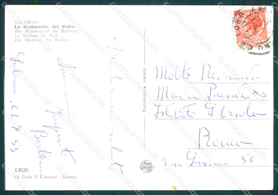 Salerno Città Foto FG cartolina KB4199 – retro