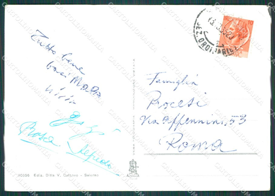 Salerno Città PIEGHINA Foto FG cartolina KB4200 – retro