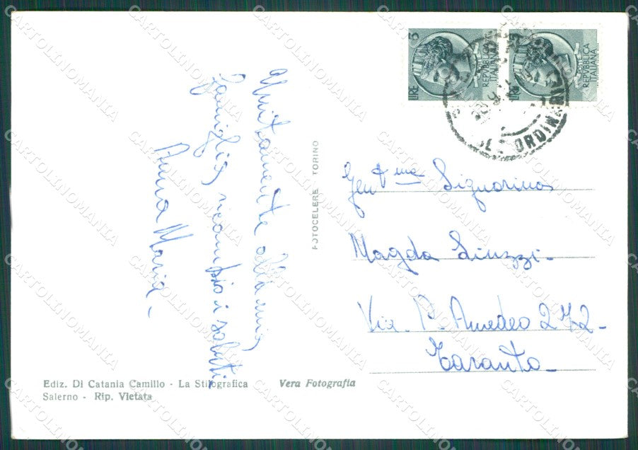 Salerno Città Foto FG cartolina KB4212 – retro