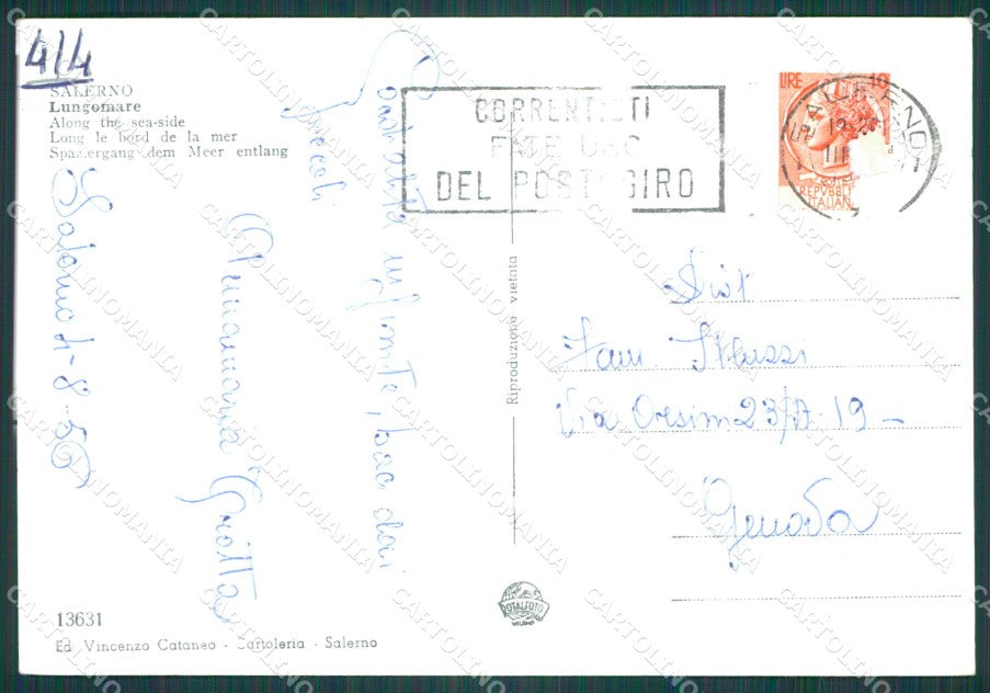 Salerno Città Foto FG cartolina KB4224 – retro