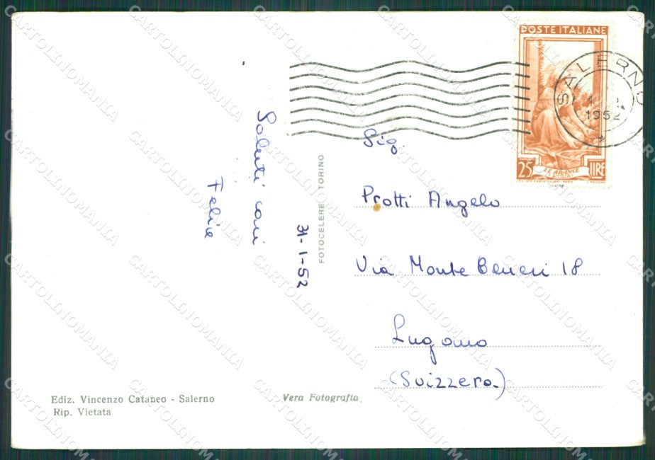 Salerno Città PIEGHINE Foto FG cartolina KB4228 – retro