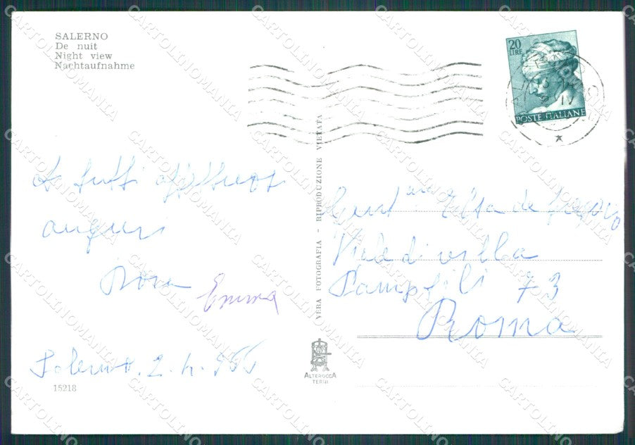 Salerno Città PIEGHINE Foto FG cartolina KB4230 – retro