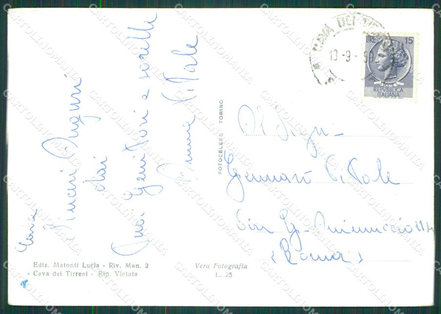 Salerno Cava dè Tirreni Foto FG cartolina KB4237 – retro