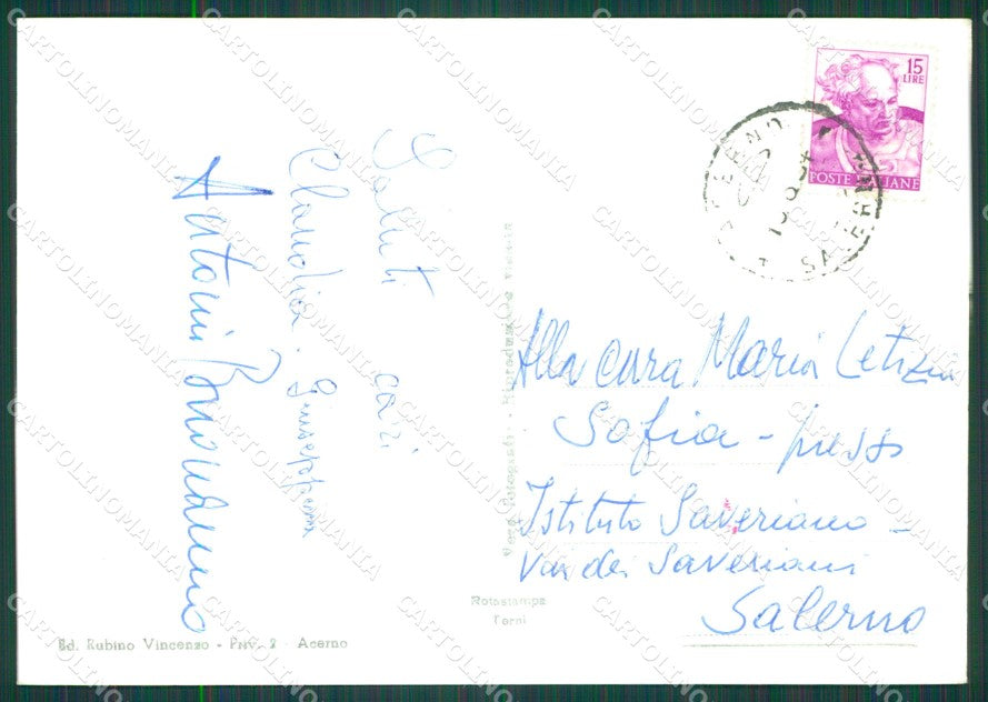 Salerno Acerno Auto ABRASA Foto FG cartolina KB4243 – retro