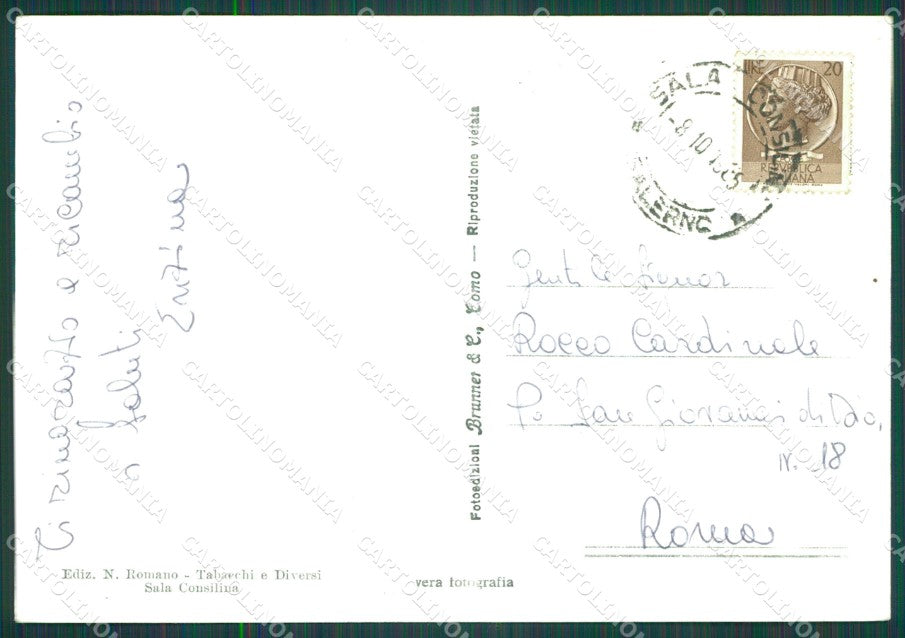 Salerno Sala Consilina PIEGA Foto FG cartolina KB4246 – retro