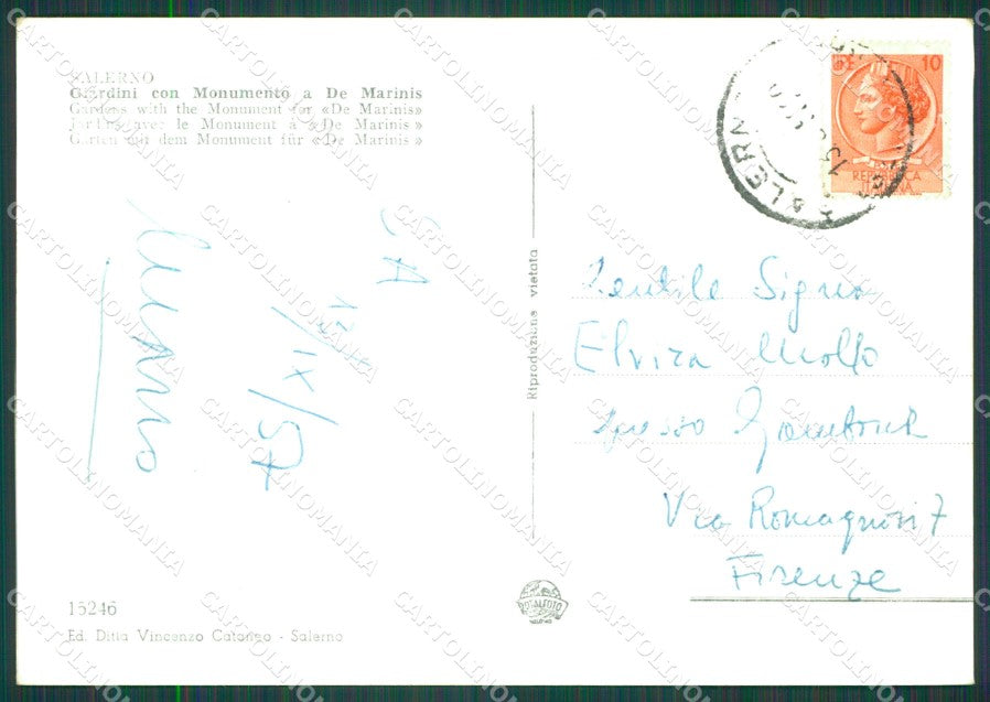 Salerno Città Foto FG cartolina KB4249 – retro