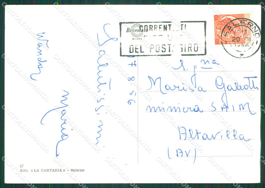 Salerno Città Foto FG cartolina KB4250 – retro