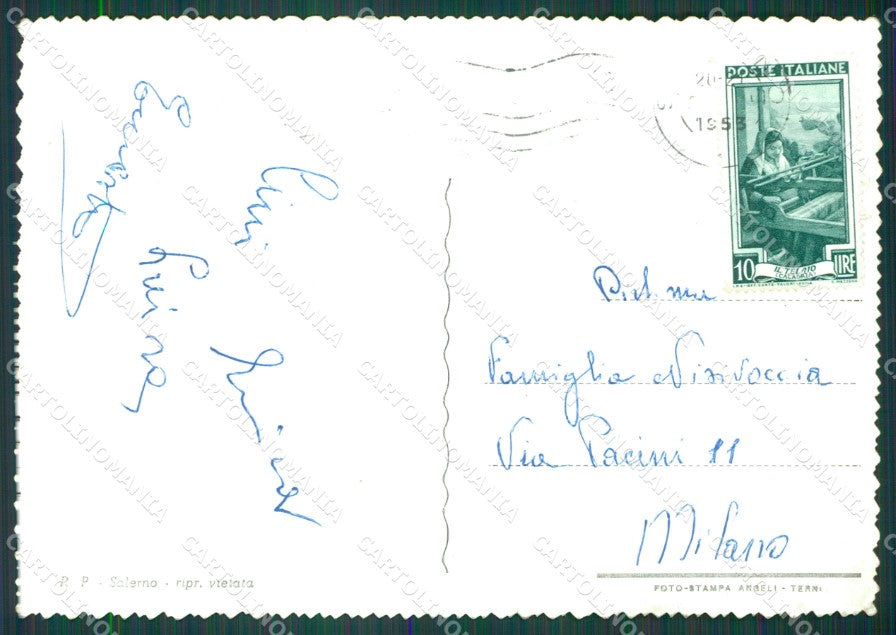Salerno Città PIEGHINE Foto FG cartolina KB4270 – retro