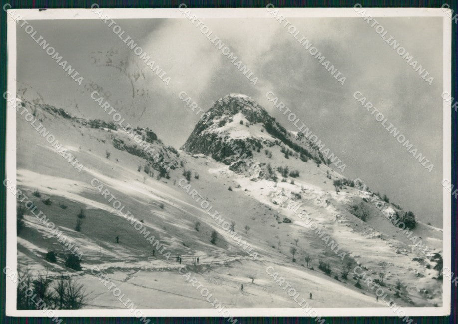 Como Canzo Corni di Nevicata Sci Foto FG cartolina KB4281 – fronte