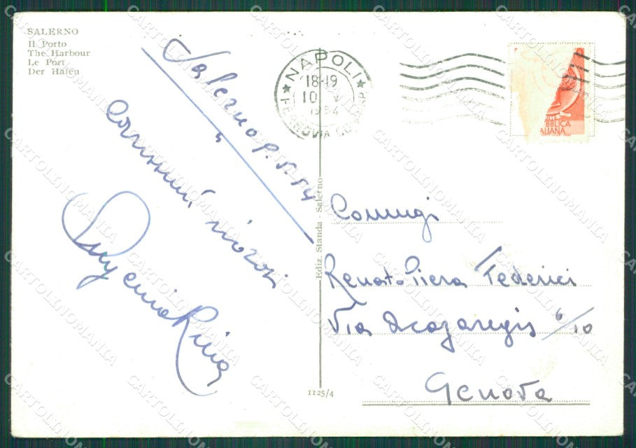Salerno Città FG cartolina KB4292 – retro