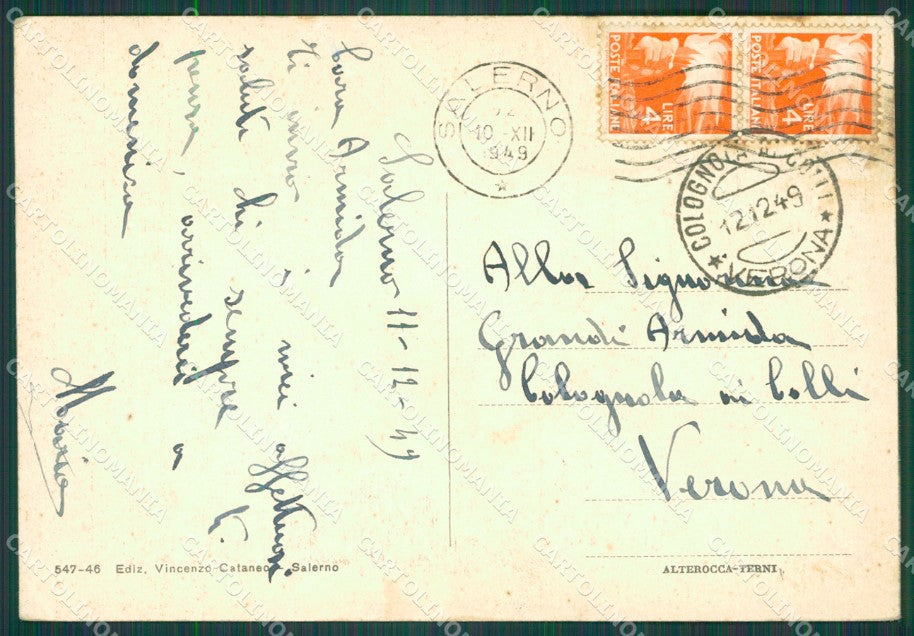 Salerno Città FG cartolina KB4294 – retro