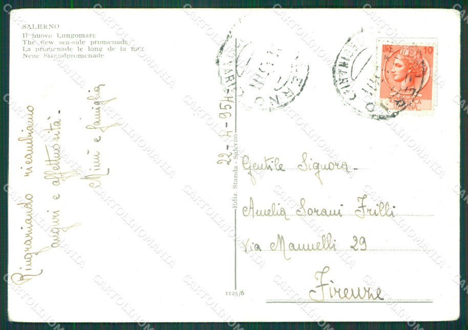 Salerno Città FG cartolina KB4296 – retro