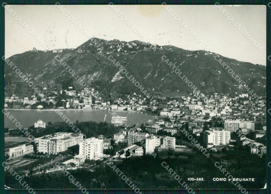 Como Brunate Lago di Como PIEGHINE Foto FG cartolina KB4319 – fronte