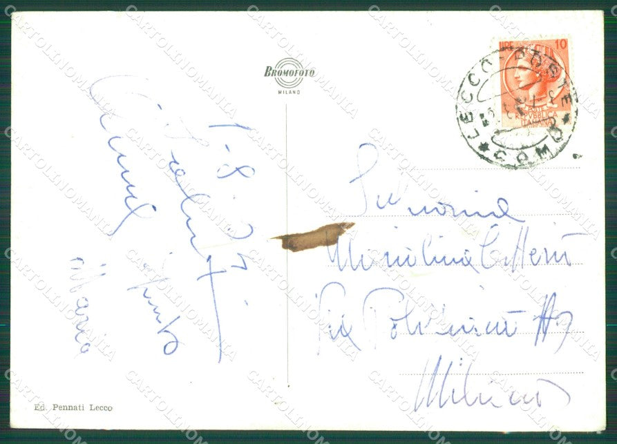 Lecco Abbadia Lariana Piani Resinelli Foto FG cartolina KB4324 – retro