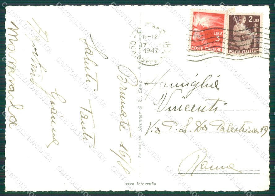 Como Brunate Lago di Como Foto FG cartolina KB4334 – retro