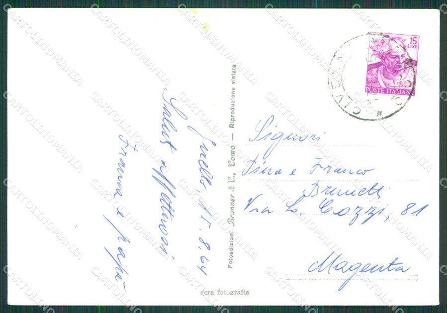 Como Bellagio Lago di Como Foto FG cartolina KB4337 – retro