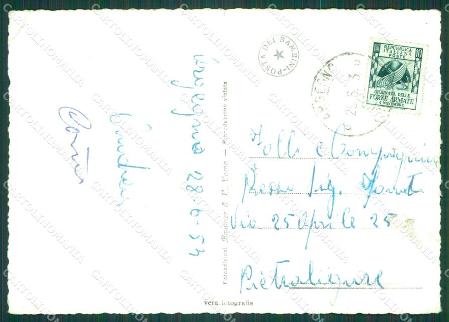 Como Bellagio Lago di Como PIEGHE Foto FG cartolina KB4343 – retro