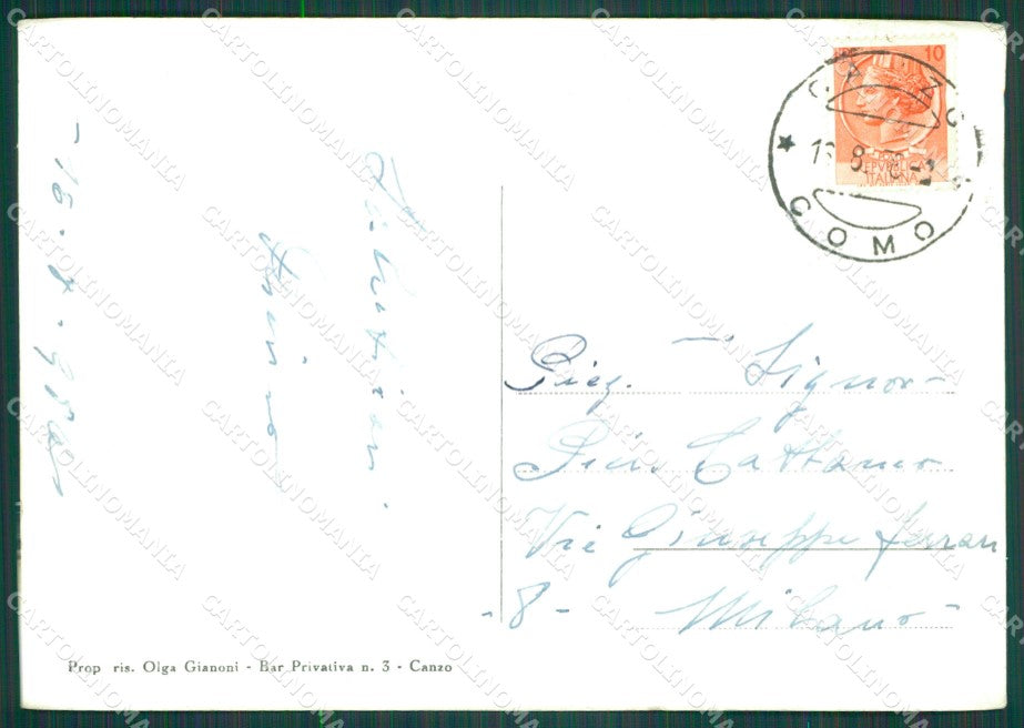 Como Canzo Corni di Foto FG cartolina KB4344 – retro