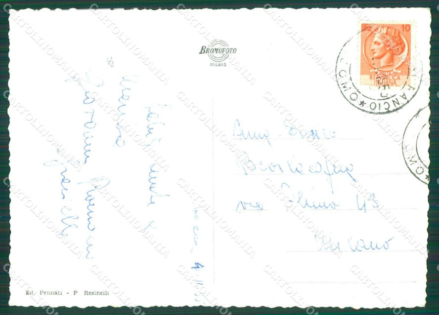Lecco Abbadia Lariana Piani Resinelli Foto FG cartolina KB4345 – retro