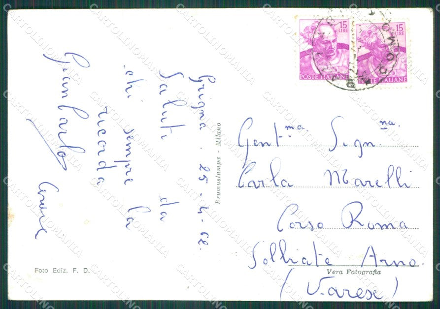 Lecco Grigna Meridionale Foto FG cartolina KB4369 – retro