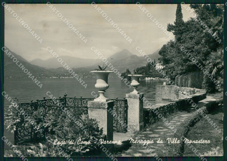 Lecco Varenna Menaggio Lago di Como PIEGHE Foto FG cartolina KB4373 – fronte