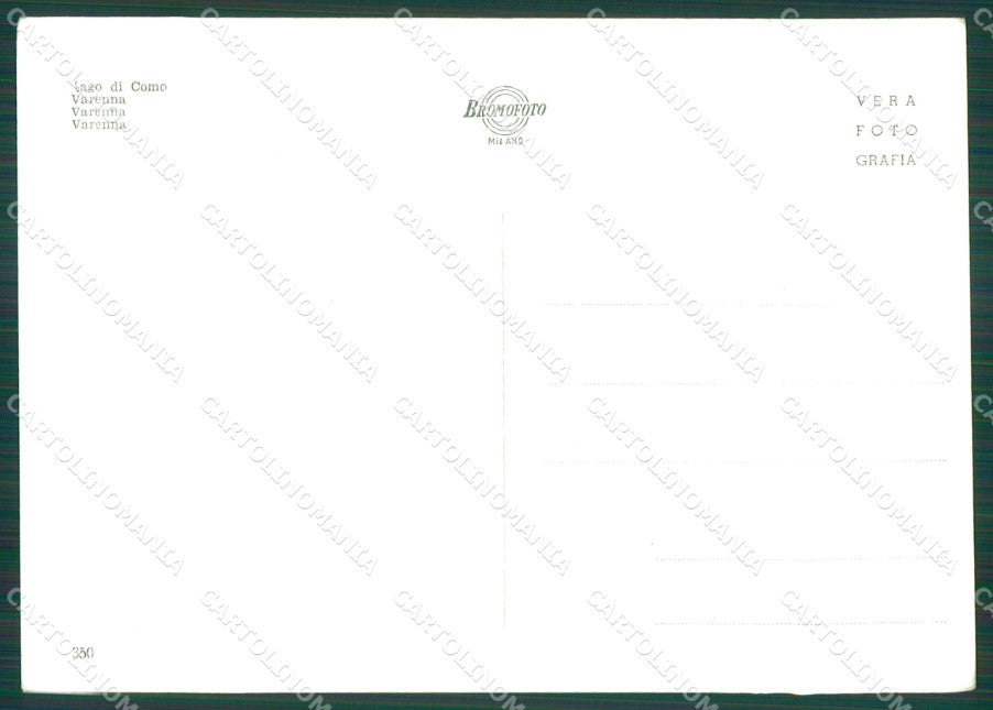 Lecco Varenna Lago di Como Foto FG cartolina KB4390 – retro