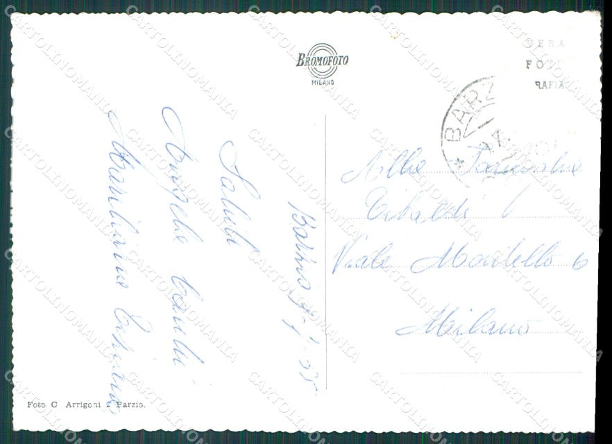 Lecco Barzio Foto FG cartolina KB4407 – retro