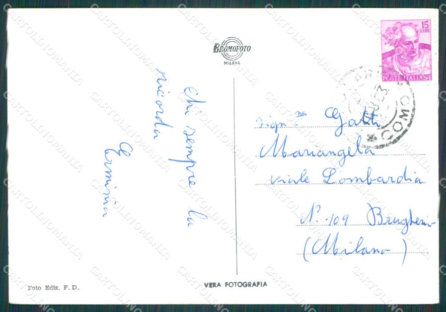 Lecco Esino Lario Foto FG cartolina KB4413 – retro