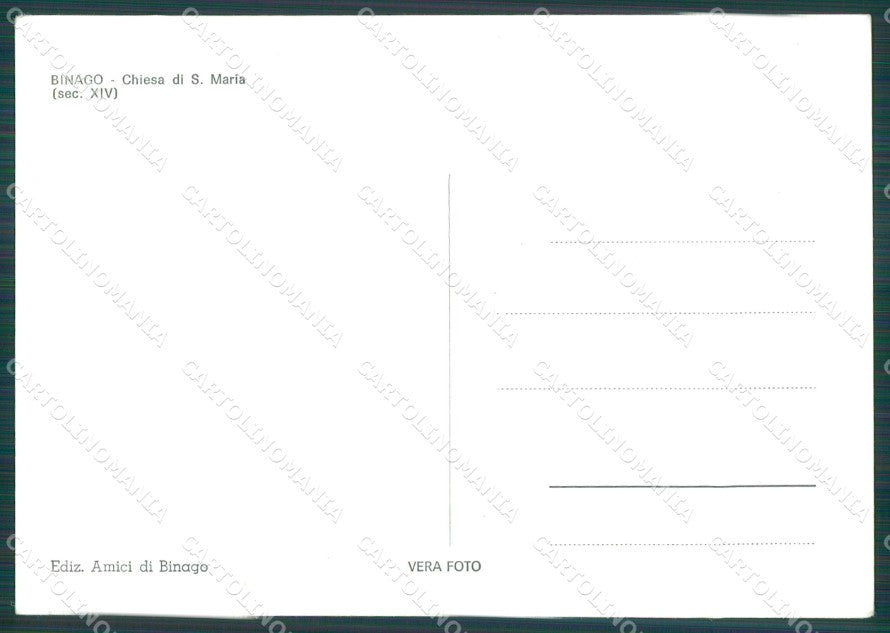 Como Binago Foto FG cartolina KB4428 – retro