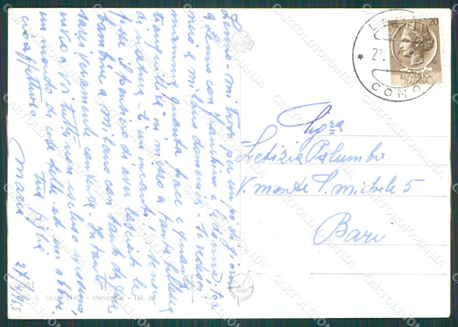 Como Lago di Foto FG cartolina KB4430 – retro