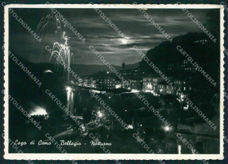 Como Bellagio Fuochi d'Artificio Lago di Como Foto FG cartolina KB4446 – fronte