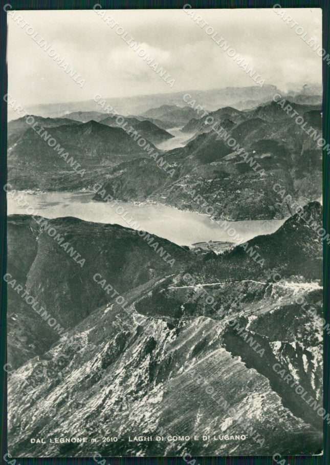 Como Lago di Como e Lugano Legnone Foto FG cartolina KB4460 – fronte