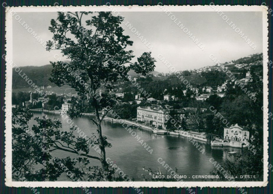 Como Cernobbio Villa d'Este Lago di Como PIEGHE Foto FG cartolina KB4477 – fronte