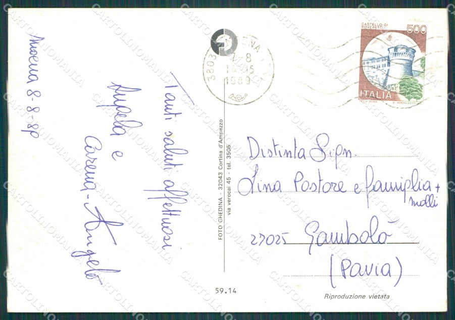 Trento Moena Foto FG cartolina KB4486 – retro