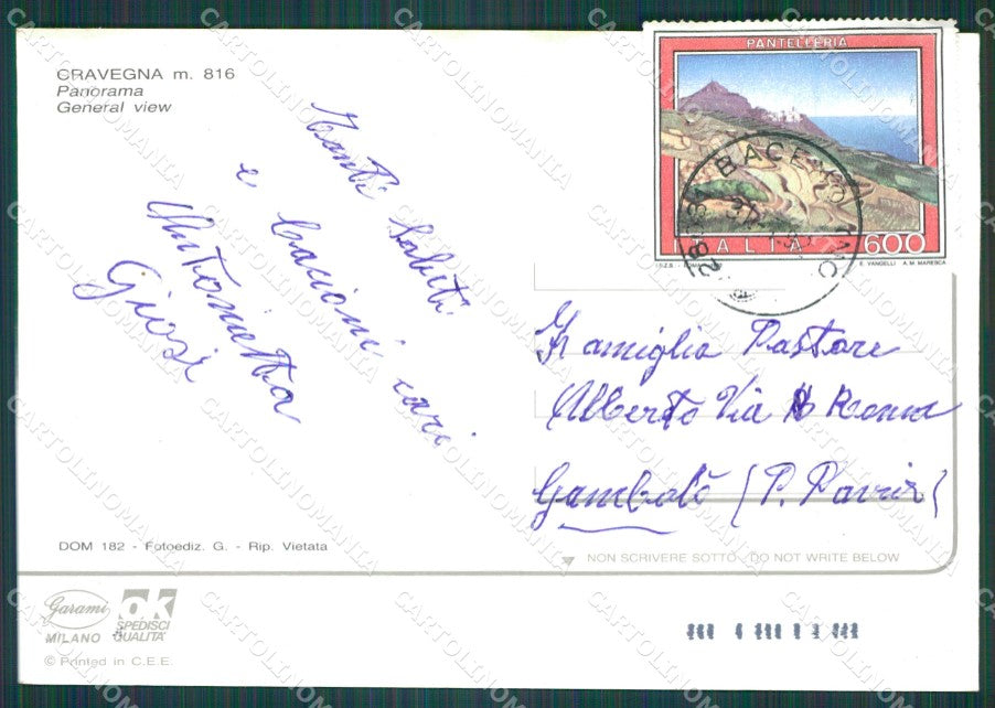 Verbania Crodo Cravegna Foto FG cartolina KB4493 – retro