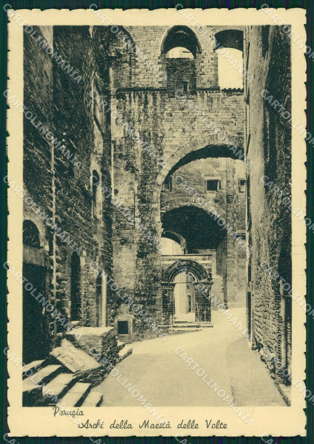Perugia Città Archi della Maestà delle Volte FG cartolina KB4547 – fronte