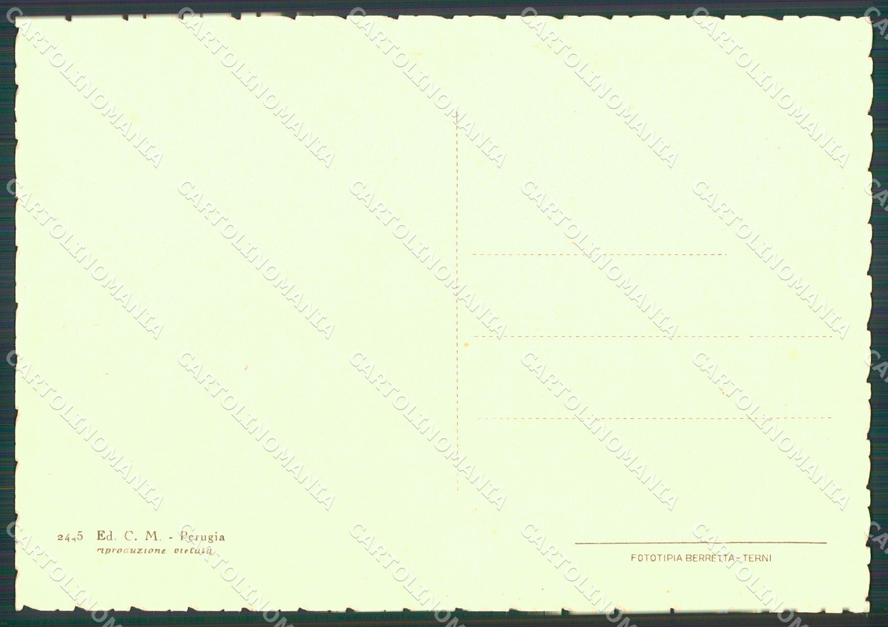 Perugia Città Archi della Maestà delle Volte FG cartolina KB4547 – retro