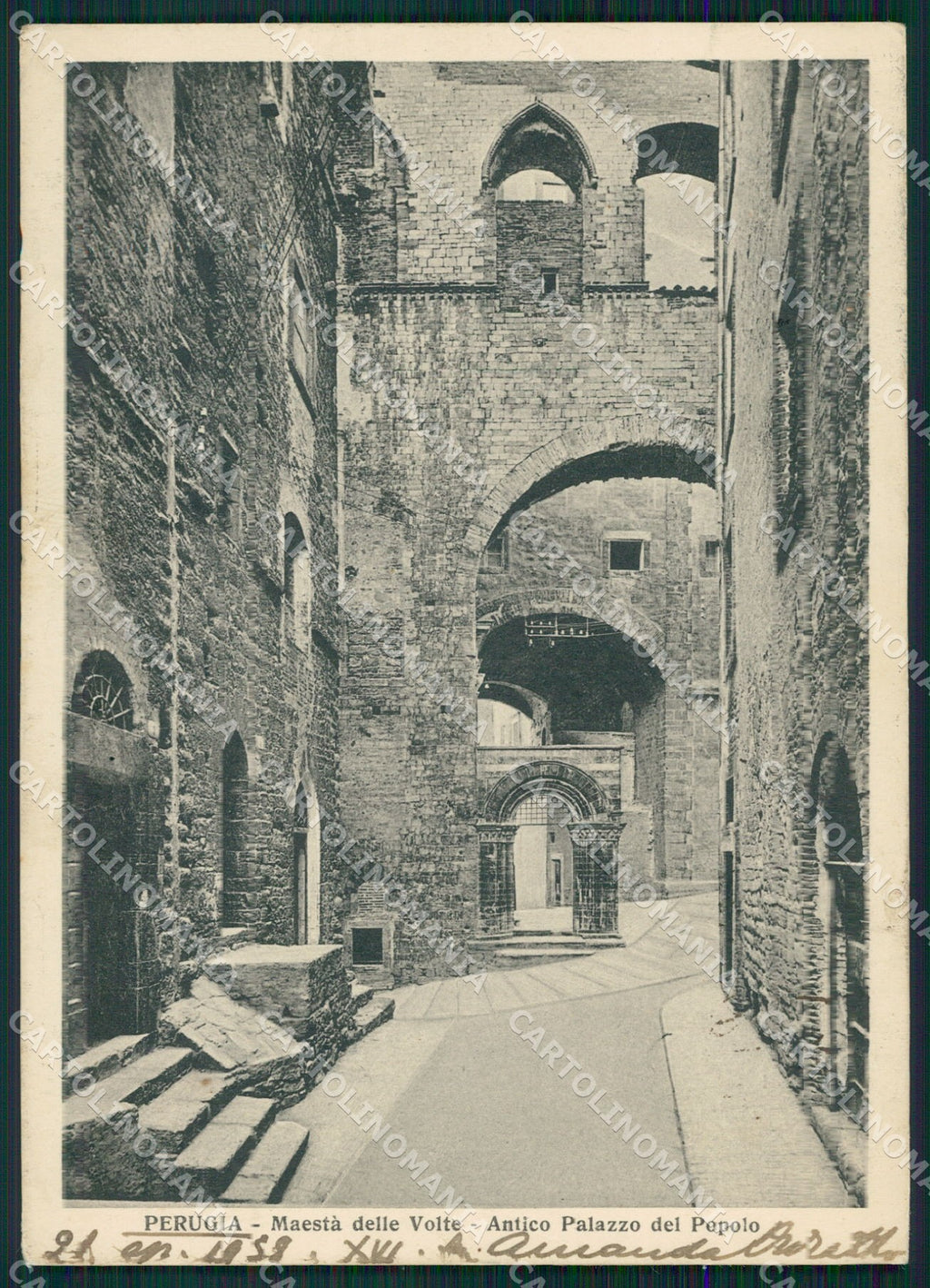 Perugia Città Archi della Maestà delle Volte FG cartolina KB4548 – fronte